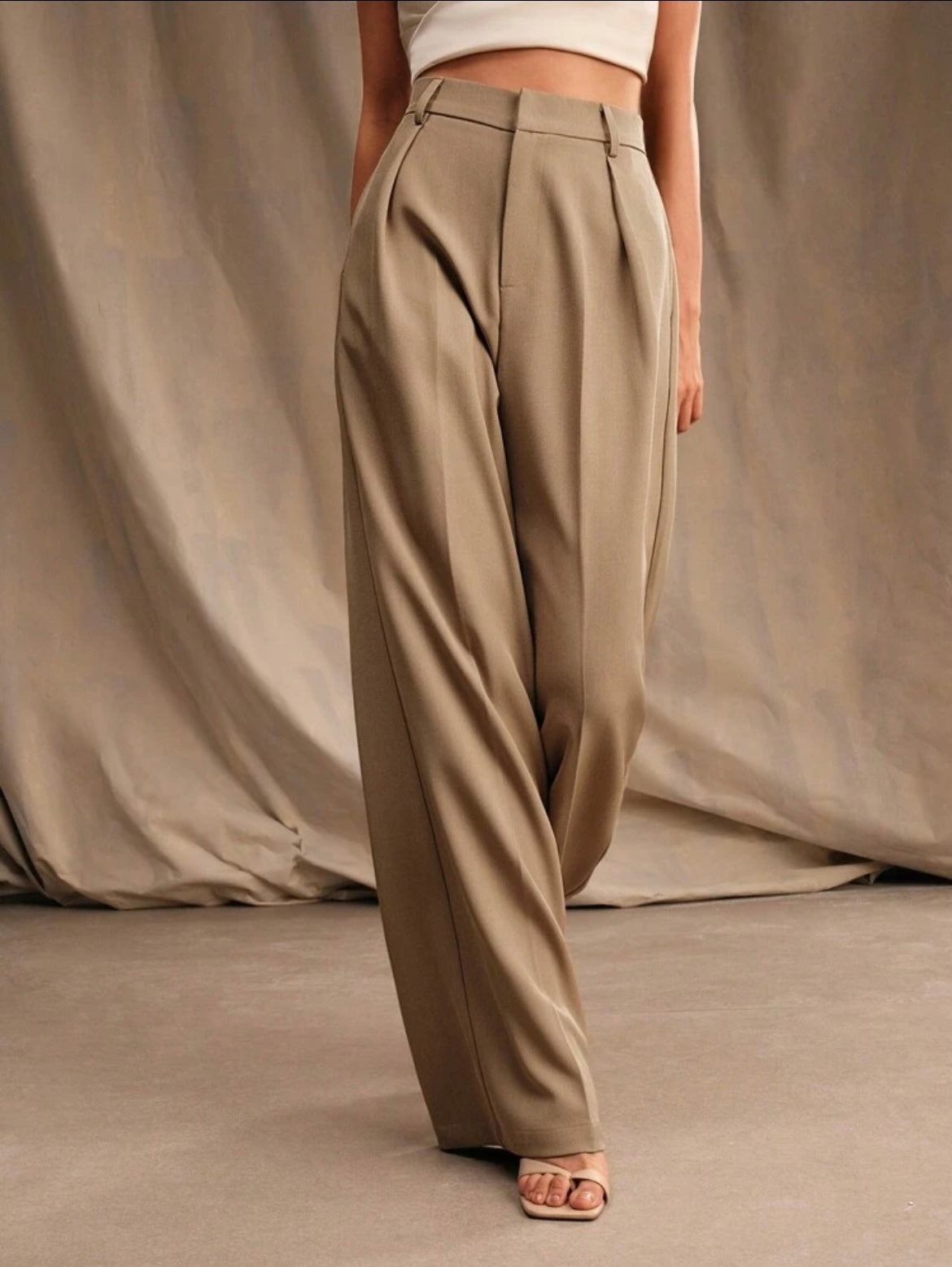 Wide Leg Smart Casual Pants.