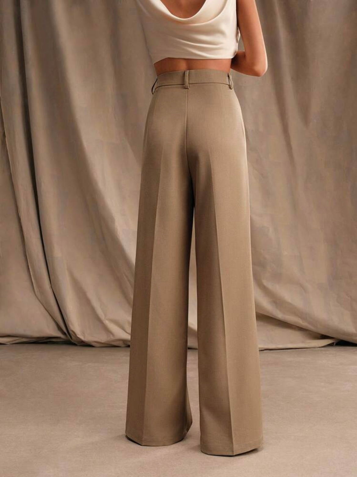 Wide Leg Smart Casual Pants.