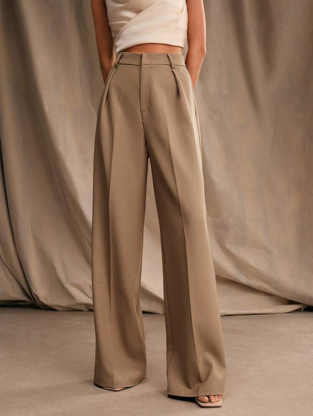 Wide Leg Smart Casual Pants.