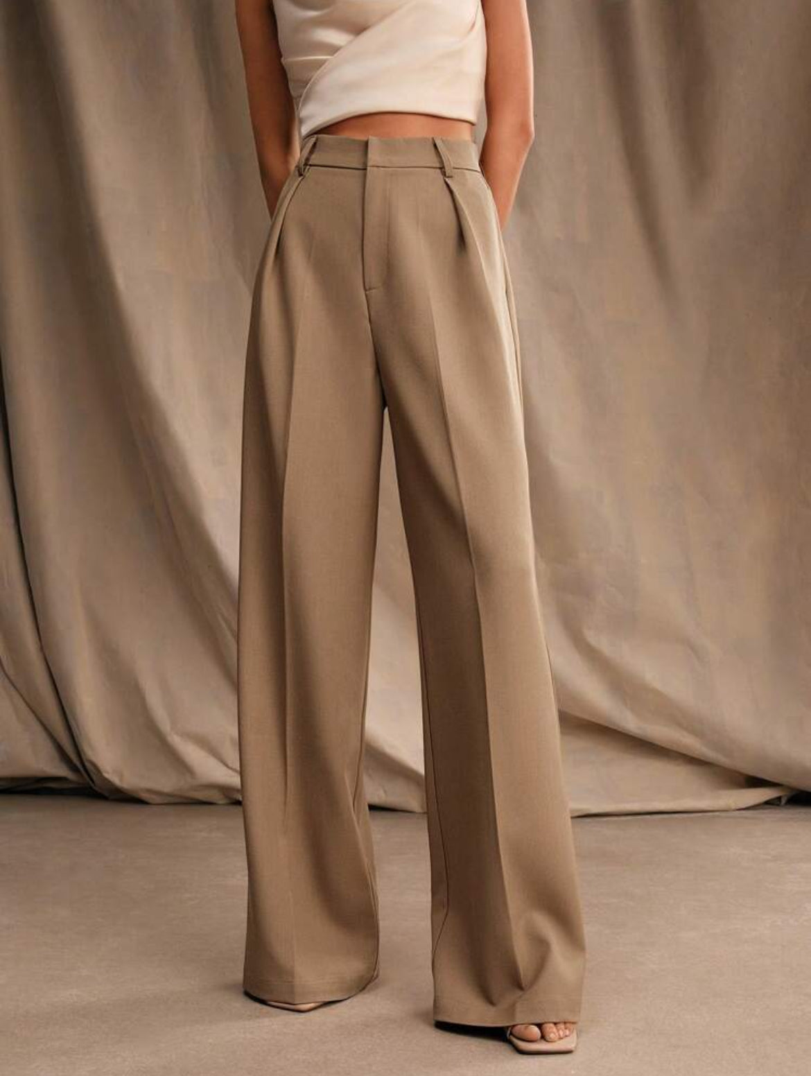 Wide Leg Smart Casual Pants.