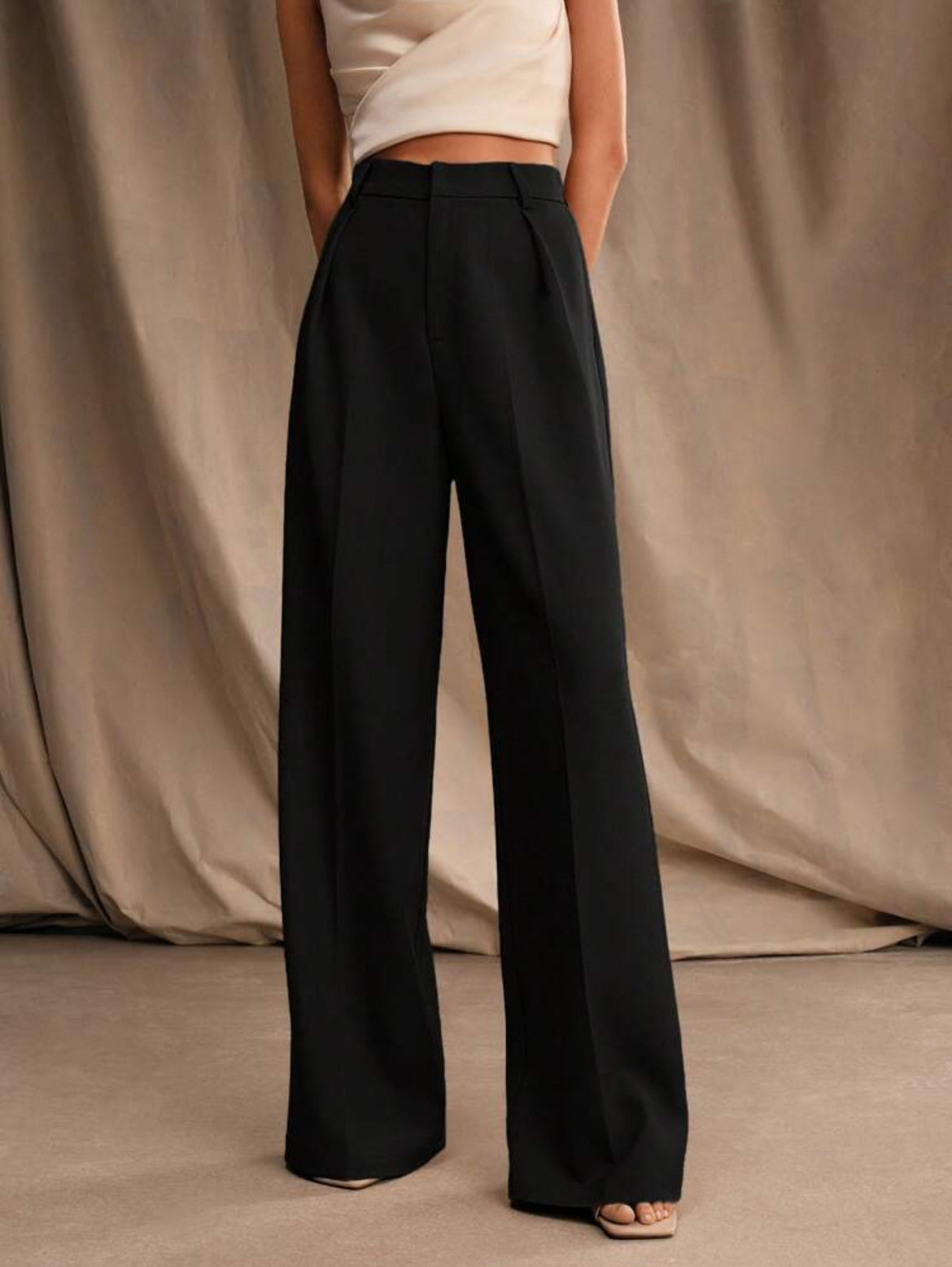 Wide leg pants. Formal.