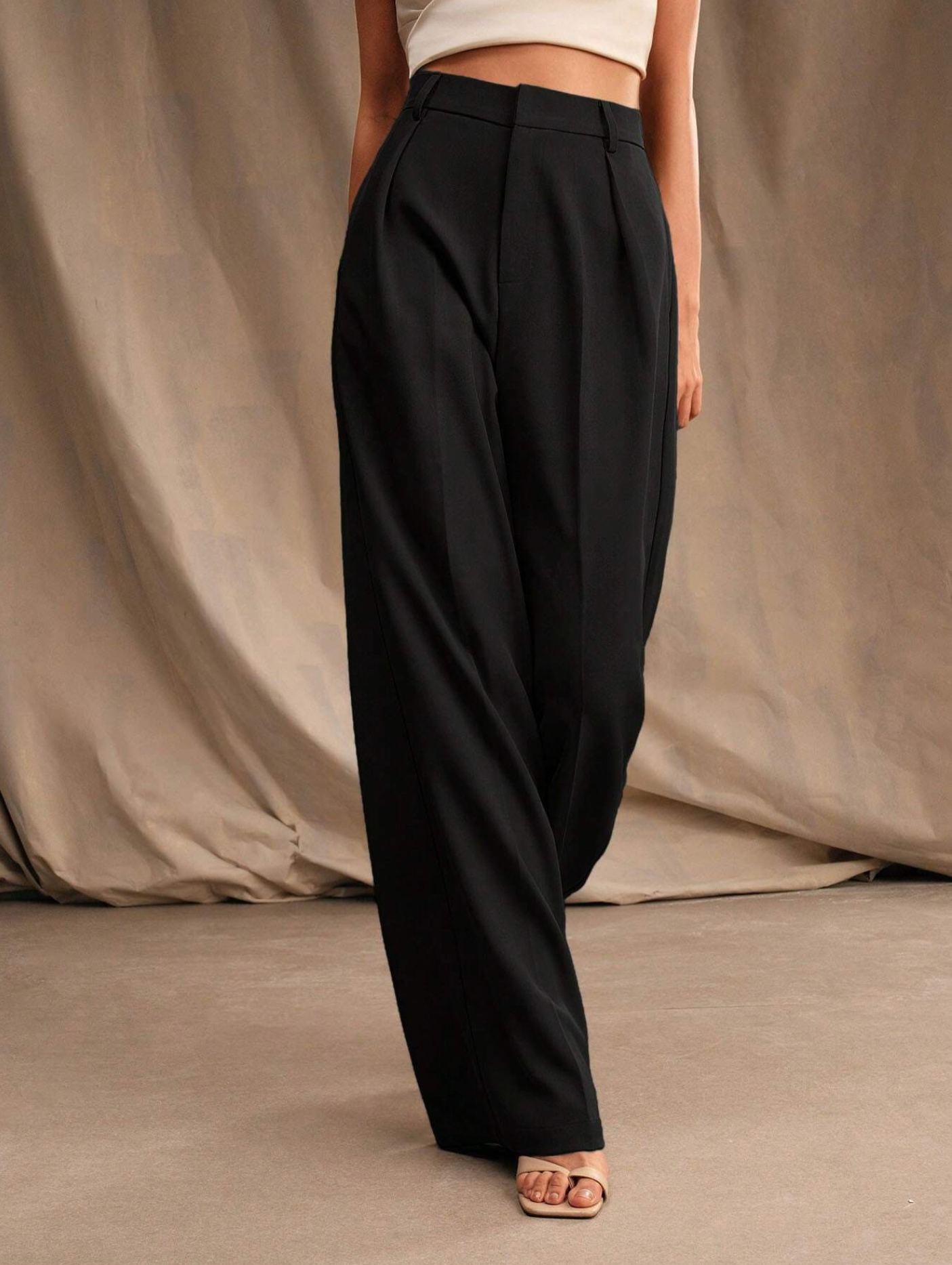 Wide leg pants. Formal.